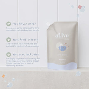 640ml Bubble Bath Refill - Apple Blossom - Al.ive