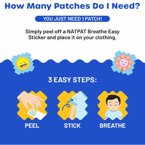 Breathe Easy Sticker: Natural Congestion Relief Patch - The Natural Patch Co