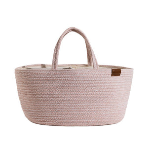 Cotton Rope Storage Caddy - Pink - Living Textiles