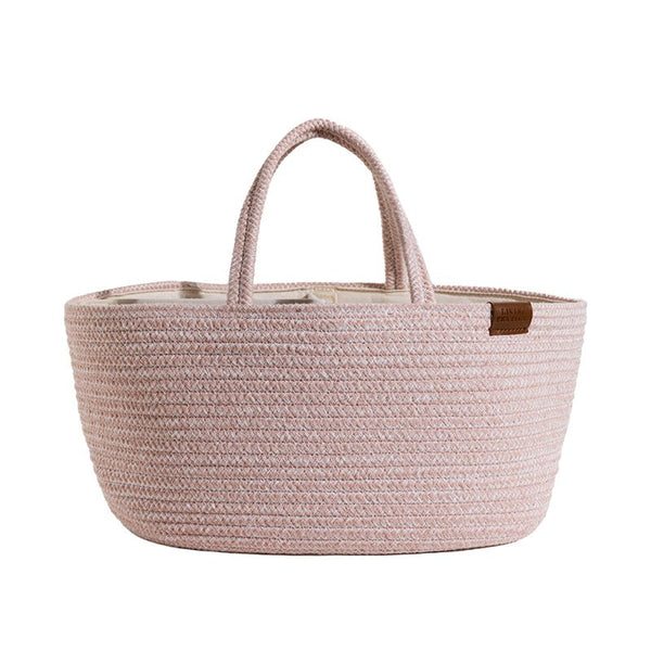 Cotton Rope Storage Caddy - Pink - Living Textiles