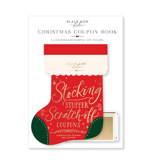 Stocking Stuffer Scratch-Off Christmas Coupon Book - Black Bow Studio
