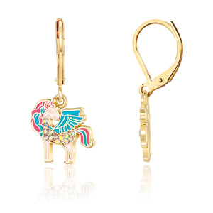 Crystal Unicorn Magic | Leverback Dangle Earrings - Girl Nation