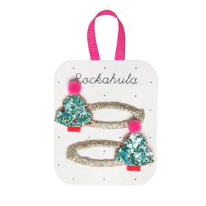 Christmas Tree Glitter Clips - Rockahula Kids