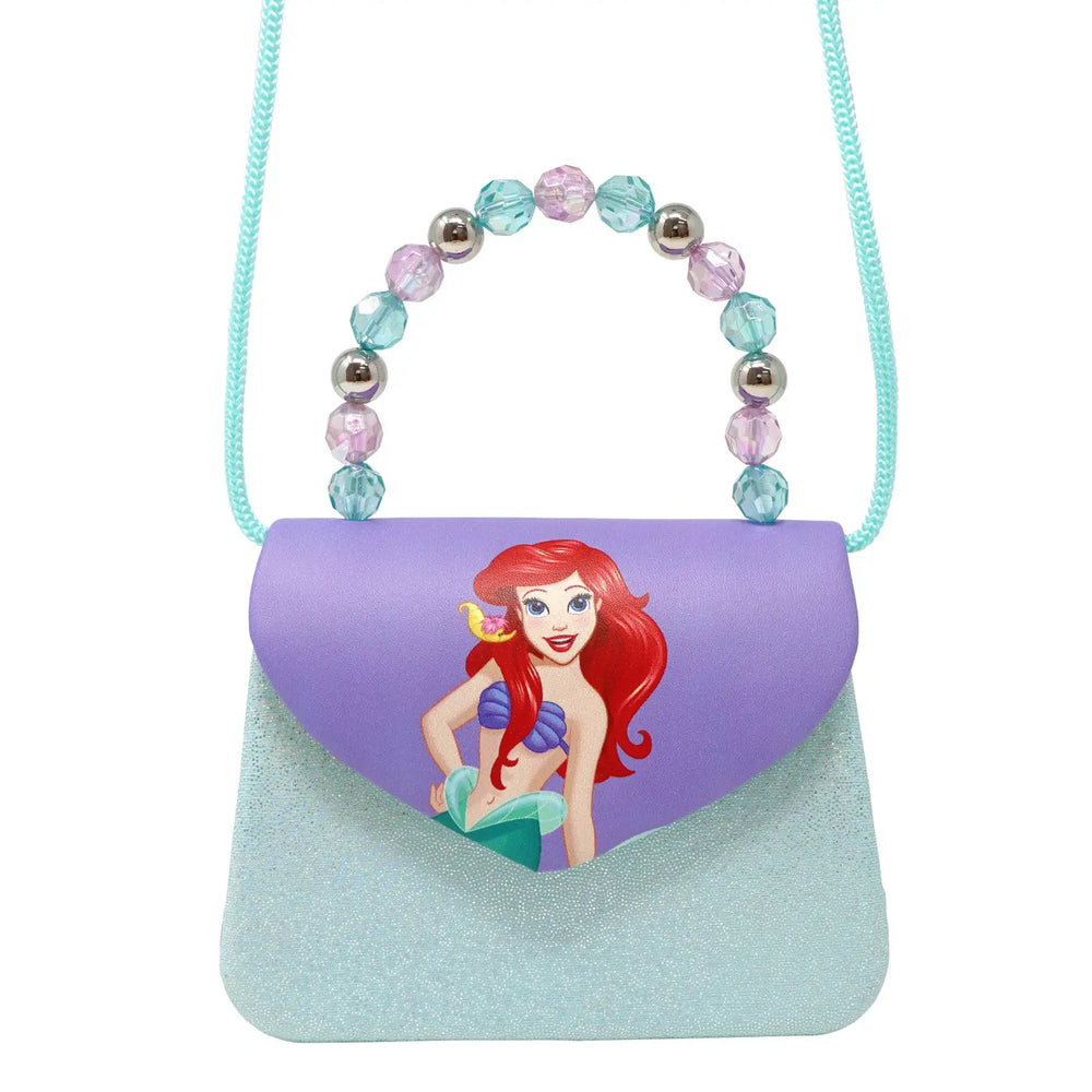 Disney Princess Ariel Mermaid Print Handbag - Pink Poppy