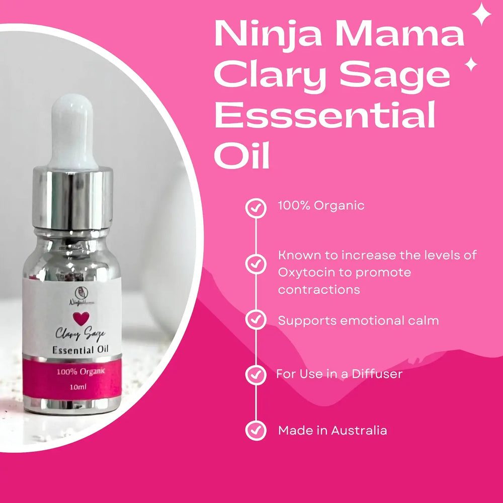 Clary Sage Essential Oil Dropper - Ninja Mama