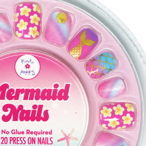Mermazing Mermaid 3D Press On Nails - Pink Poppy