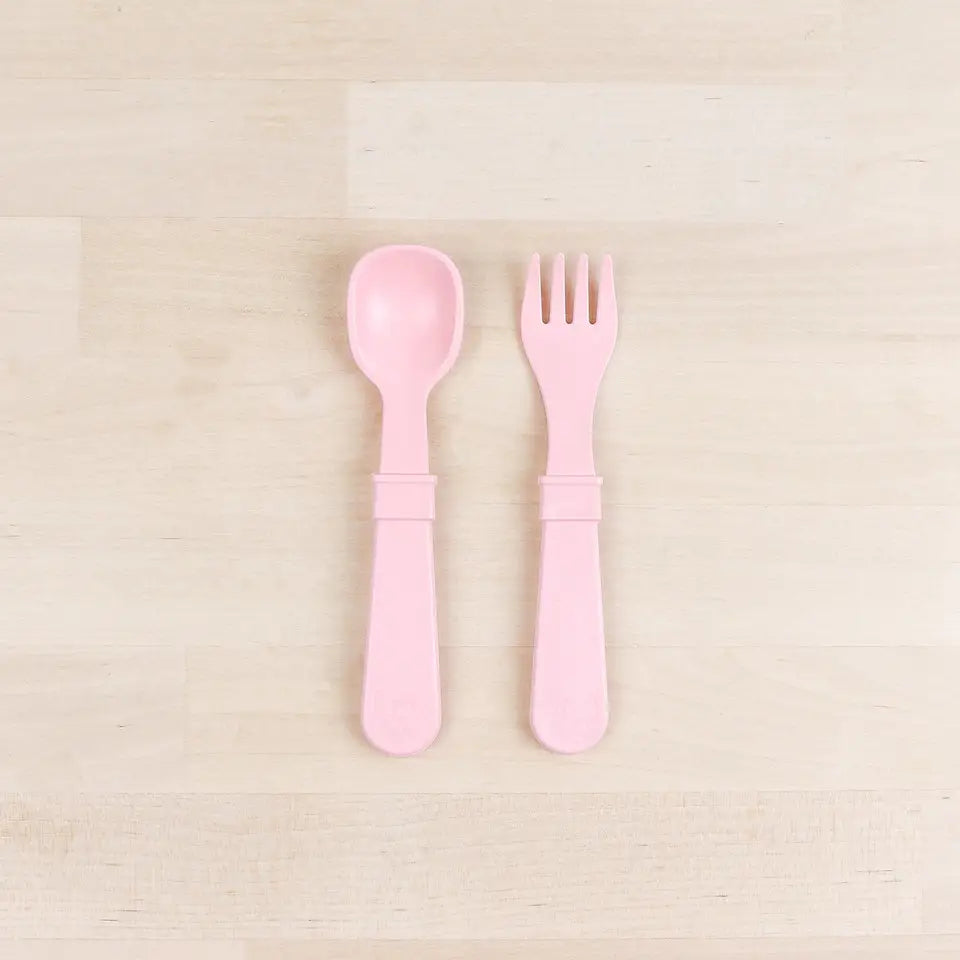 Fork & Spoon Set - Ice Pink - RePlay
