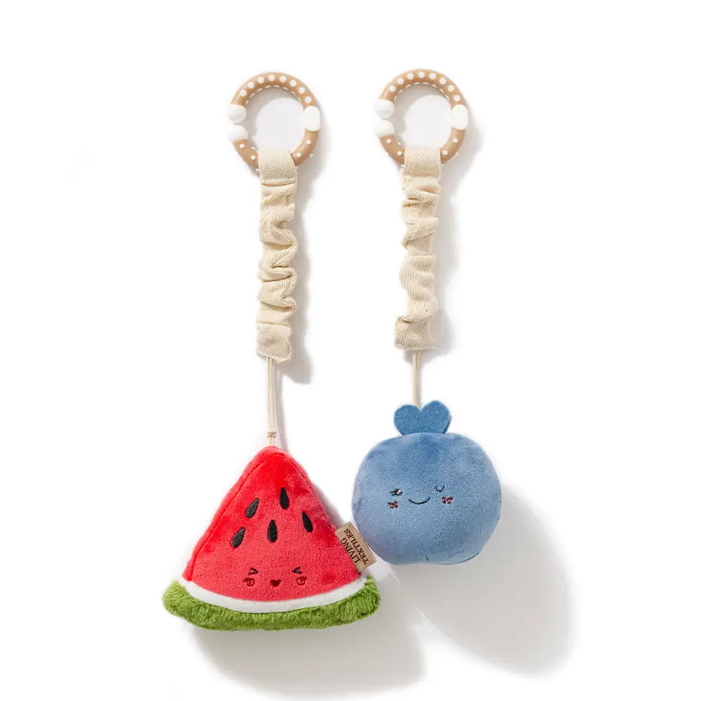 Mini Market Brunch Stroller Toys - Watermelon & Blueberry - Living Textiles