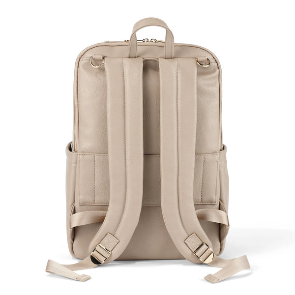 Multitasker Nappy Backpack - Oat Vegan Leather - OIOI