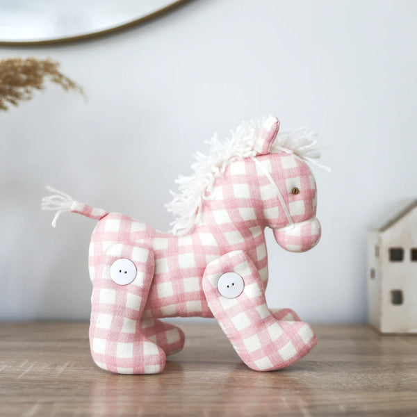 Jointed Pony Pink Check - Alimrose