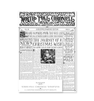 Christmas Newspaper Activity Booklet - Set of 2 - Vol. 26 - Black Bow Studio