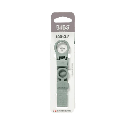 Pacifier Clip Loop - Sage - Bibs Denmark
