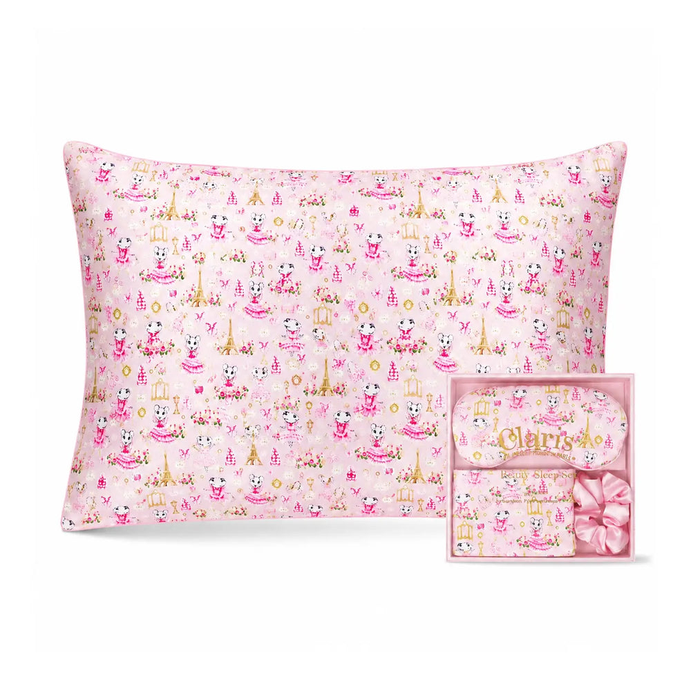 Claris Sleeping Mask & Pillow Set - Pink Poppy
