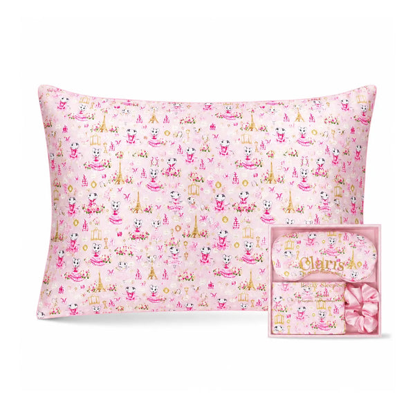 Claris Sleeping Mask & Pillow Set - Pink Poppy