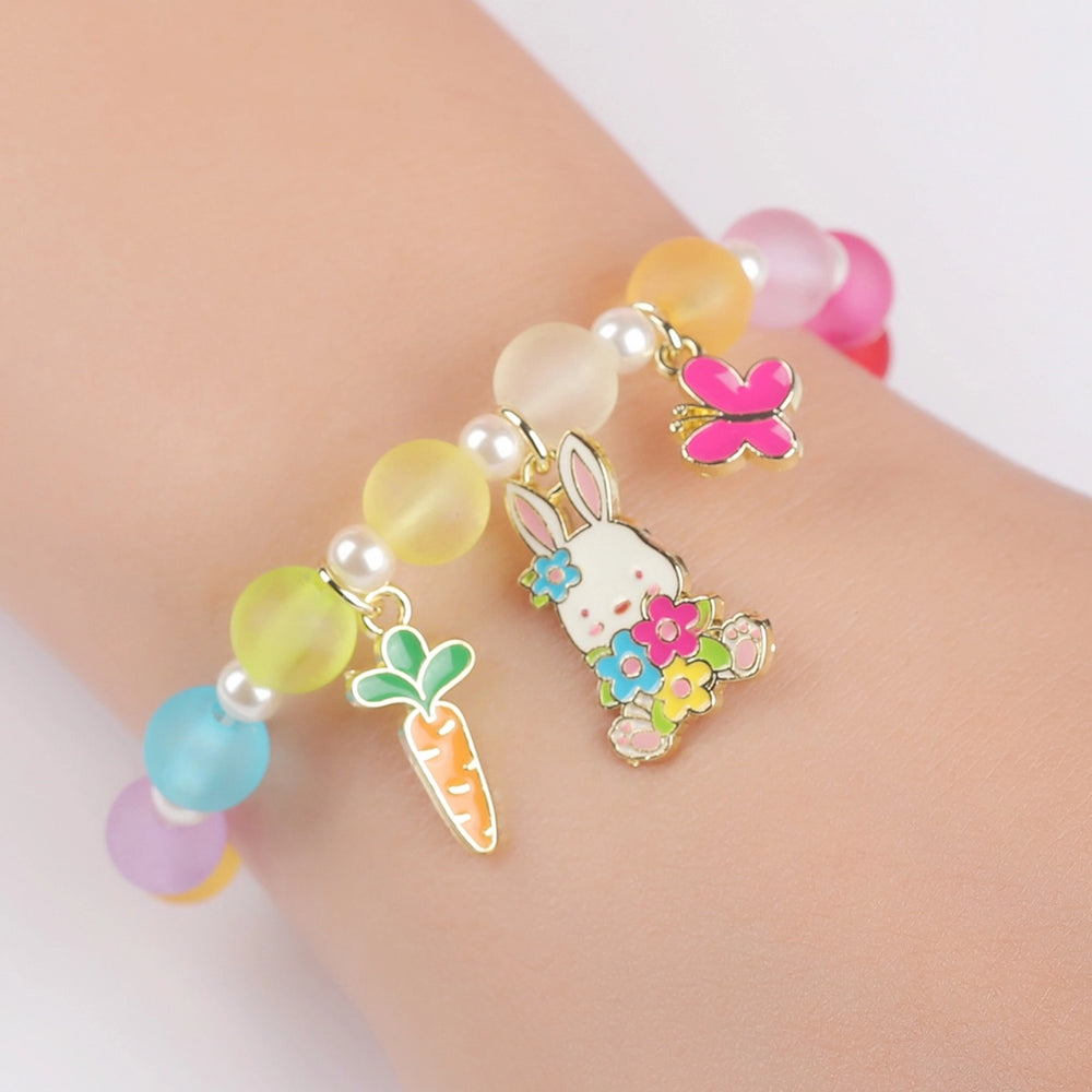 Charming Whimsy Bracelet | Easter Bunny and Blooms - Girl Nation