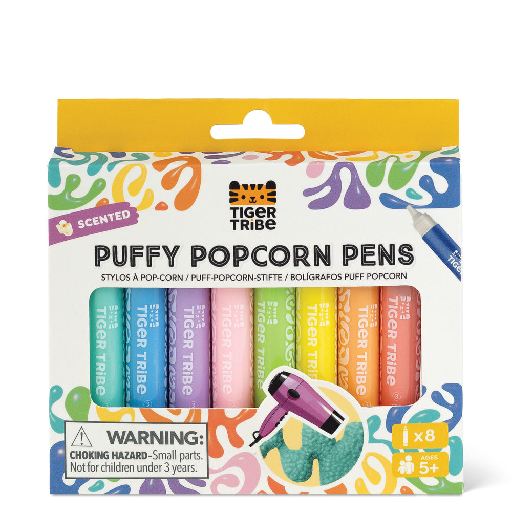 Puffy Popcorn Pens - Tiger Tribe