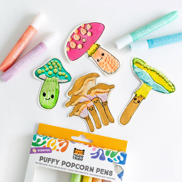 Puffy Popcorn Pens - Tiger Tribe