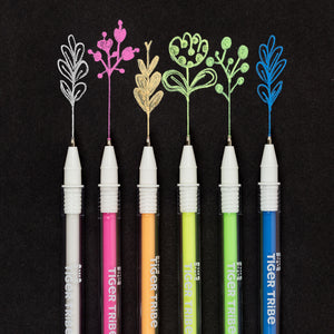 Neon Fine Tip Paint Pens - Tiger Tribe