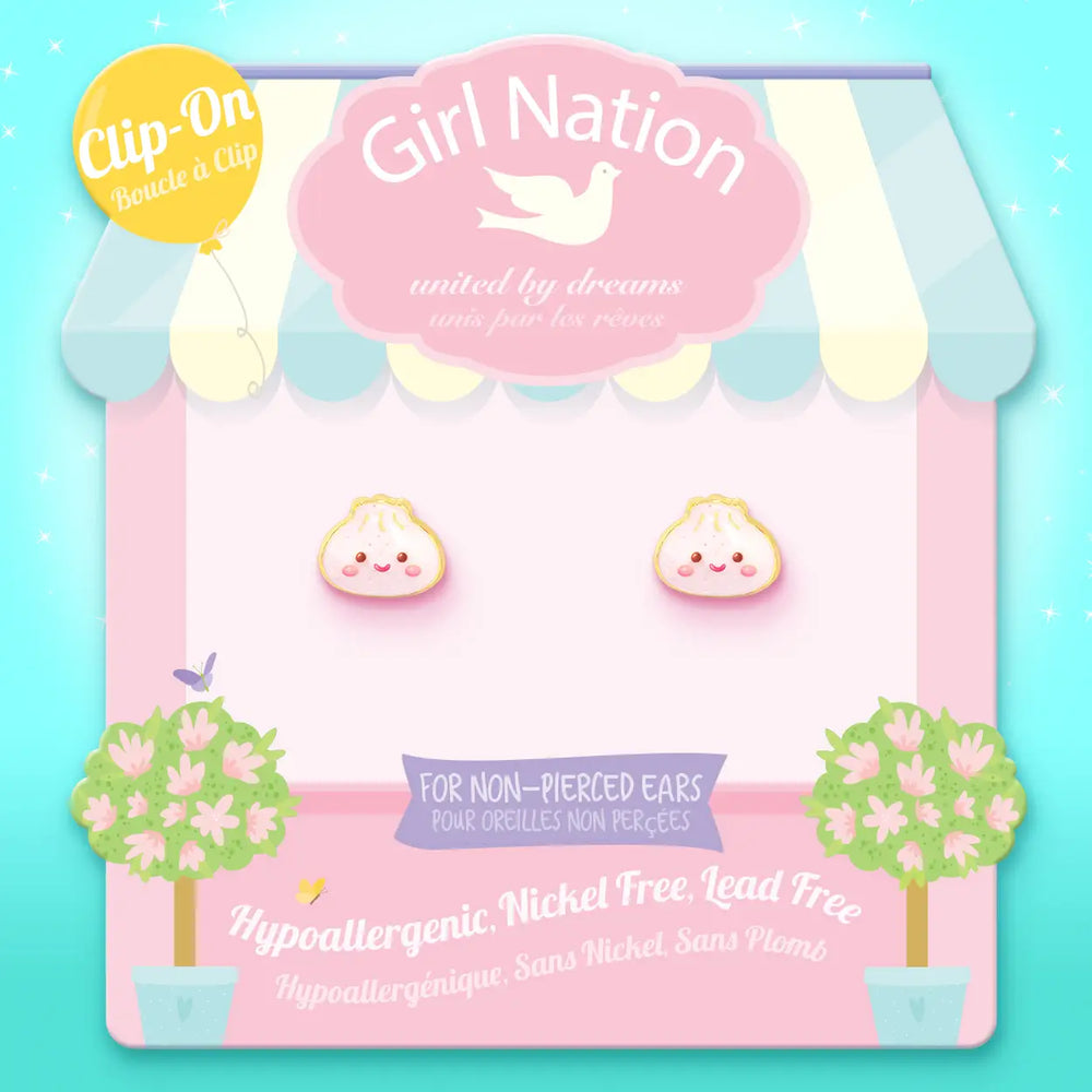Clip On Cutie Earrings | Lucky Dumplings - Girl Nation