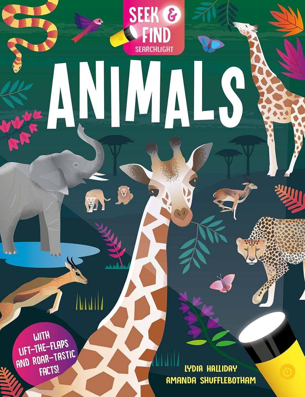 Animals - Seek and Find Searchlight - Kids Book