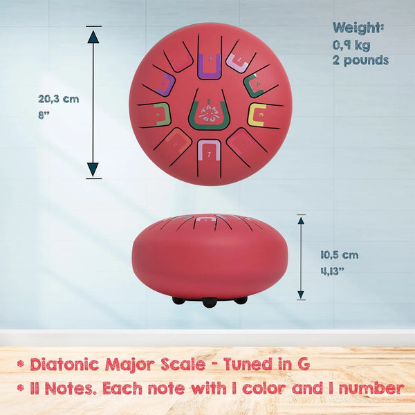Scarlet Sunset - Tongue Drum - Tambu