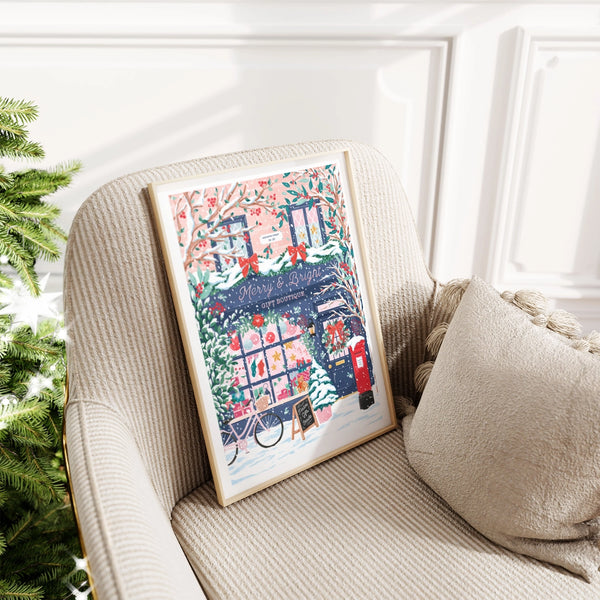 Christmas Boutique A4 Print - Simply Katy