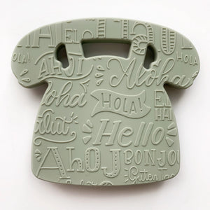 Rotary Dial Phone Teether - Desert Sage  - Gummy Chic DISCOUNTED