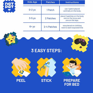 Bedtime Stickers: Natural Sleep Aid, Wellness Patches - The Natural Patch Co