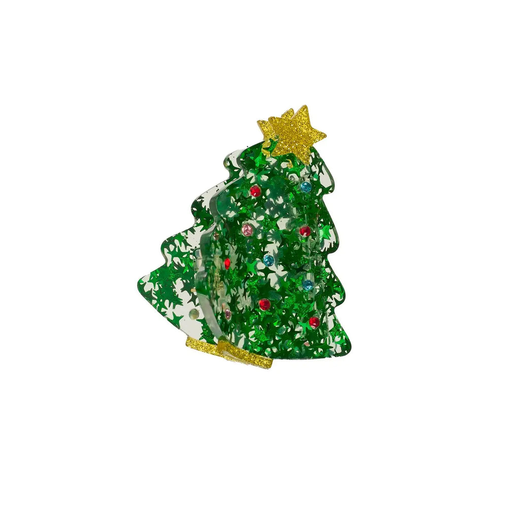 Jolly Christmas Tree Claw Clip - Rockahula Kids
