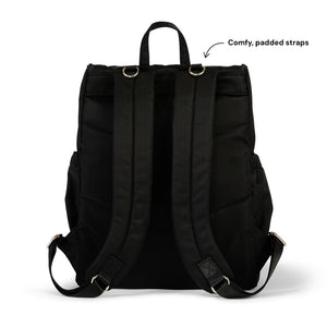 Signature Nappy Backpack - Black Nylon - OIOI