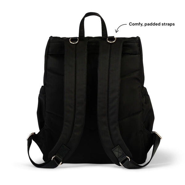 Signature Nappy Backpack - Black Nylon - OIOI