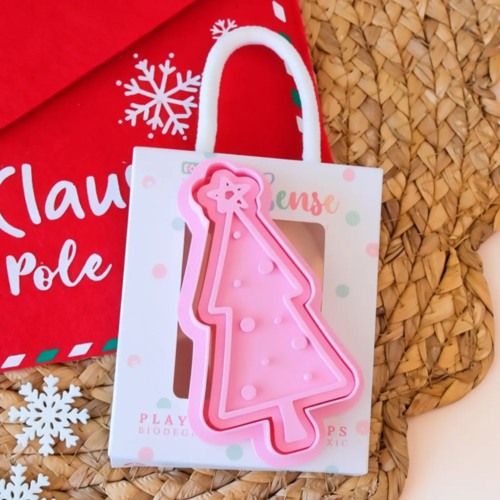 Eco Christmas Playdough Stamp | Christmas Tree Two - Play Sense