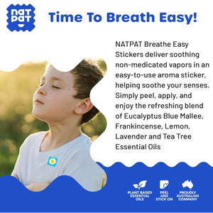 Breathe Easy Sticker: Natural Congestion Relief Patch - The Natural Patch Co