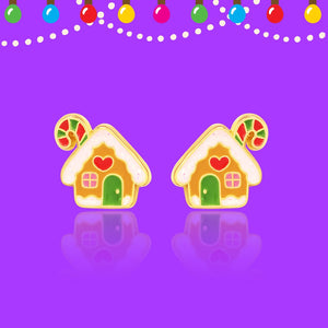Gingerbread House | Cutie Stud Earrings - Girl Nation