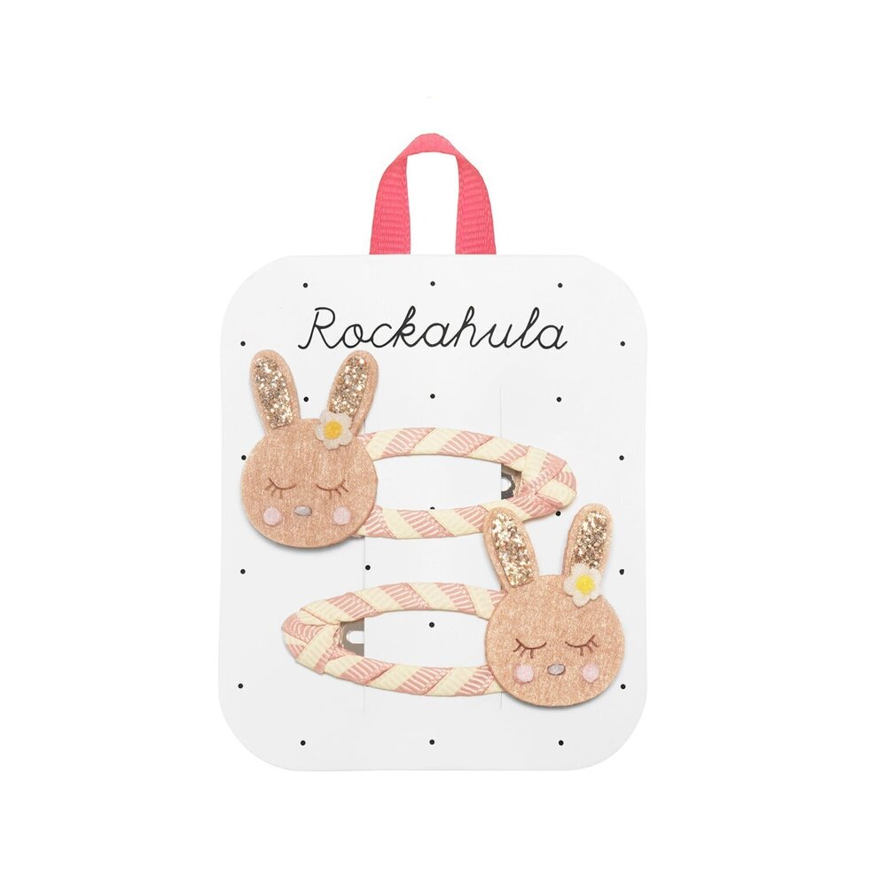 Stripy Bunny Clips - Rockahula Kids