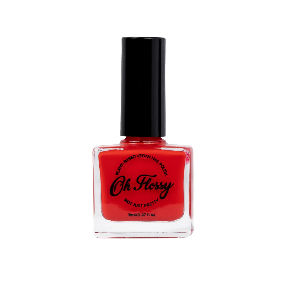Nail Polish - Energetic Red  -Oh Flossy