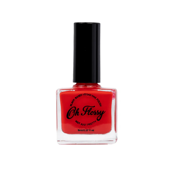 Nail Polish - Energetic Red  -Oh Flossy