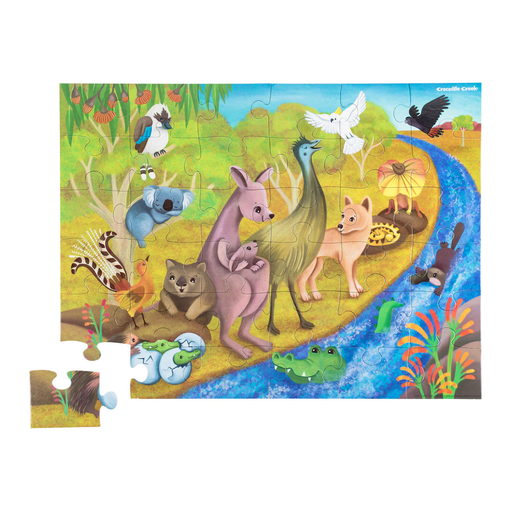 Classic Floor Puzzle 36 pc - Outback Adventures - Crocodile Creek