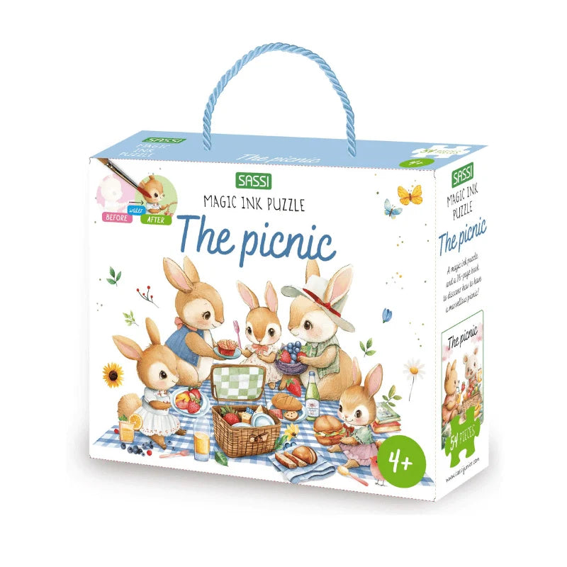 Magic Water Puzzle & Book Set - Picnic - Sassi