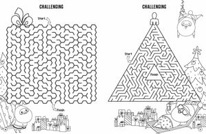 Colouring and Mazes - Xmas Book