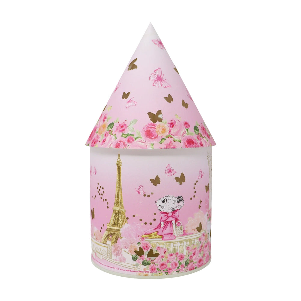 Claris the Chicest Mouse in Paris Colour Changing Led Lantern - Pink Poppy
