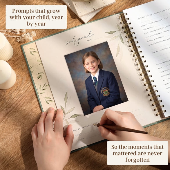 Evergreen - School Memory Book (Blush) - Peachly
