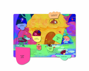 Peek a Flap Fairy Tales Three Little Pigs - Kids Book