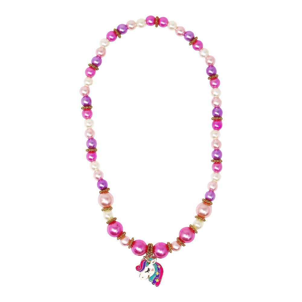 Unicorn Necklace & Bracelet Set - Pink Poppy