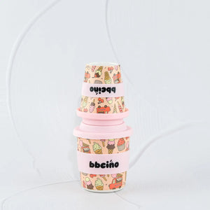 Scoops in Pink Kids Keep Cup - 240ml (Straw Included) BBCINO