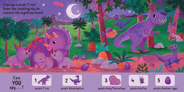 I Can Spy a Dinosaur: Spotting, Counting, Colours -Kids Book