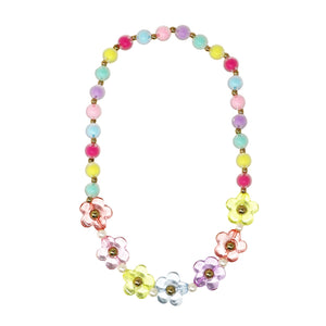 Vibrant Daisy Necklace - Pink Poppy