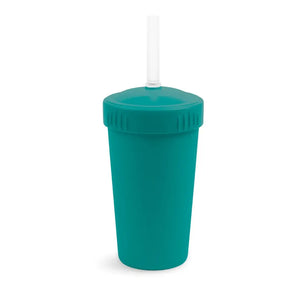 Straw Cup with Reusable Straw - Teal - Replay