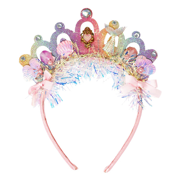 Mermaid Crown Headband - Pink Poppy