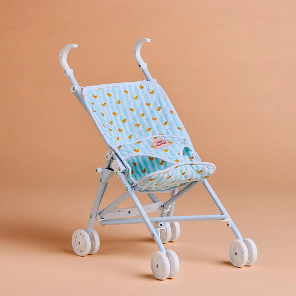 Dolls Stroller Blue Ducky - Tiny Harlow